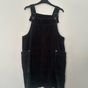 Vintage Rare Crossroads Corduroy Overalls Dress